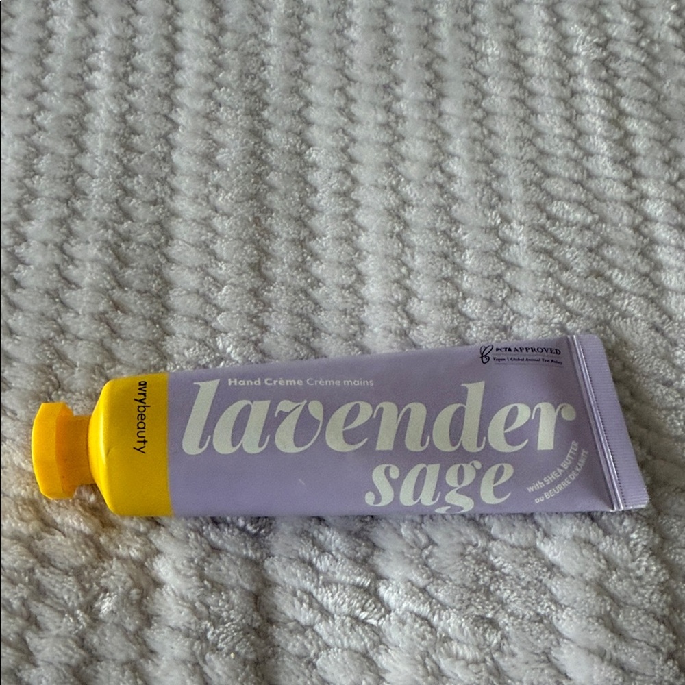 Lavender Sage Hand Crème - Purple and Yellow